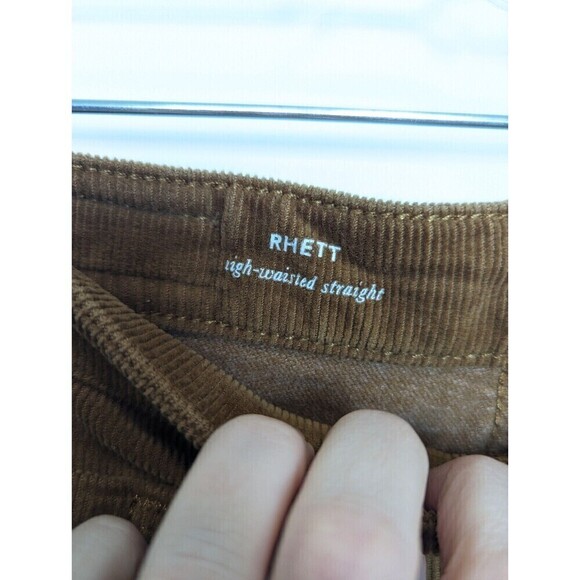 AG Adriano Goldschmied Pants Womens 26 Tan Corduroy Rhett Straight Leg Casual - Picture 10 of 14